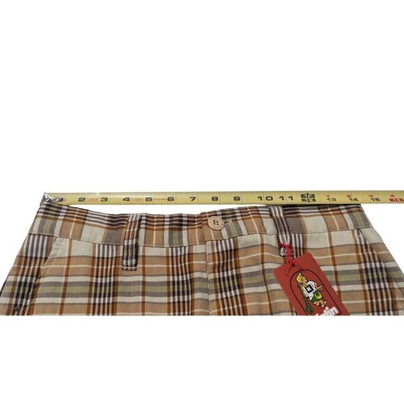 Karin Mens Size 28‎ Plaid Board Shorts Brown - Picture 8 of 8